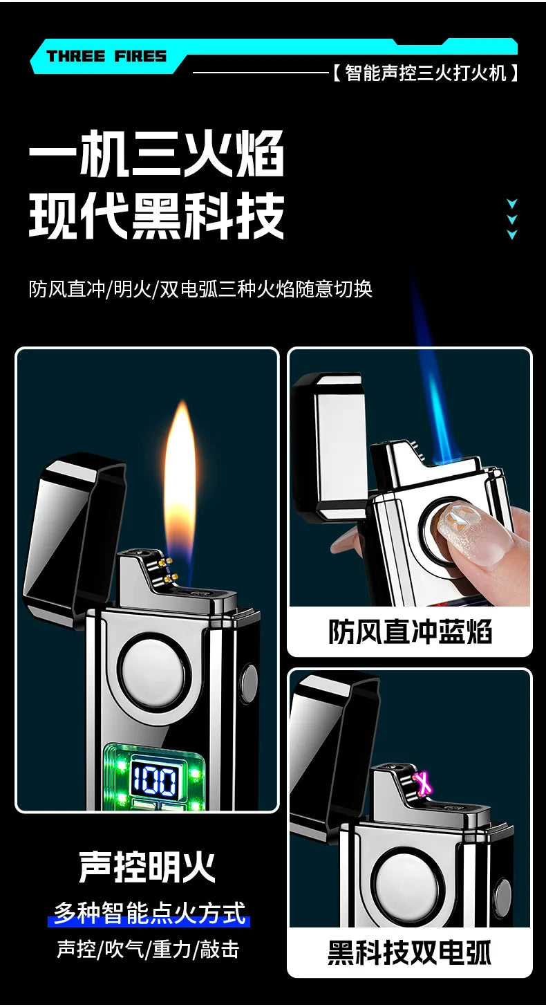 Gas-Electric Dual-Purpose Lighter