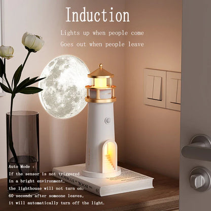 Moon Lamp Projection Lighthouse