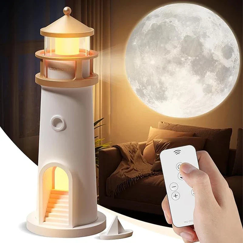 Moon Lamp Projection Lighthouse