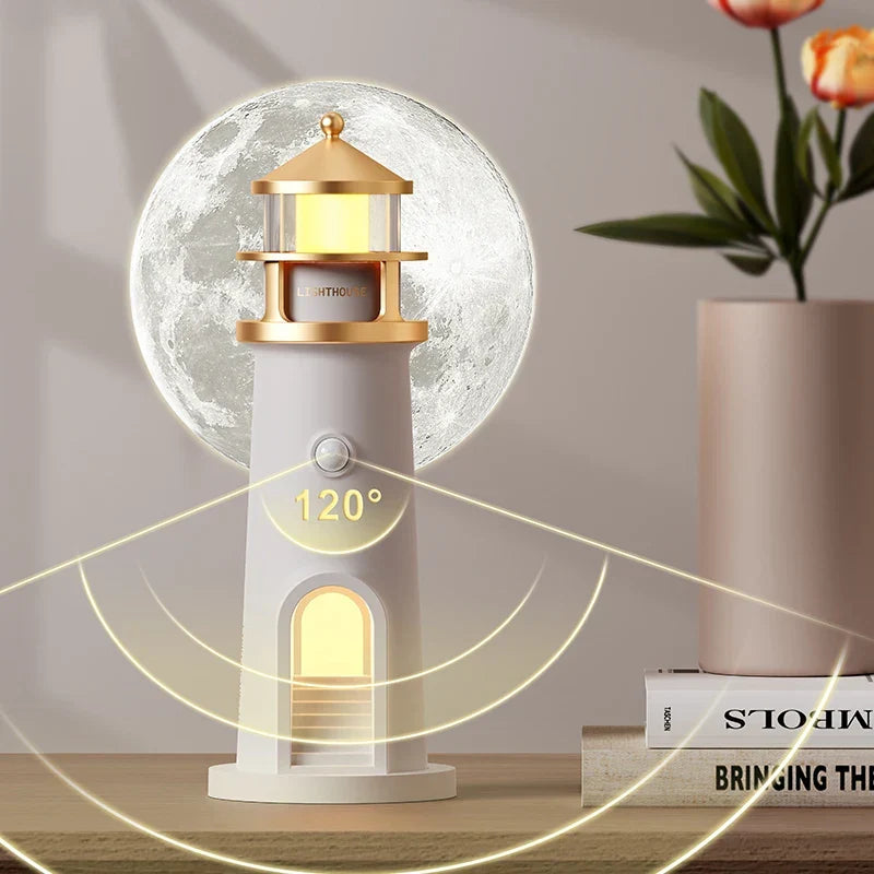 Moon Lamp Projection Lighthouse