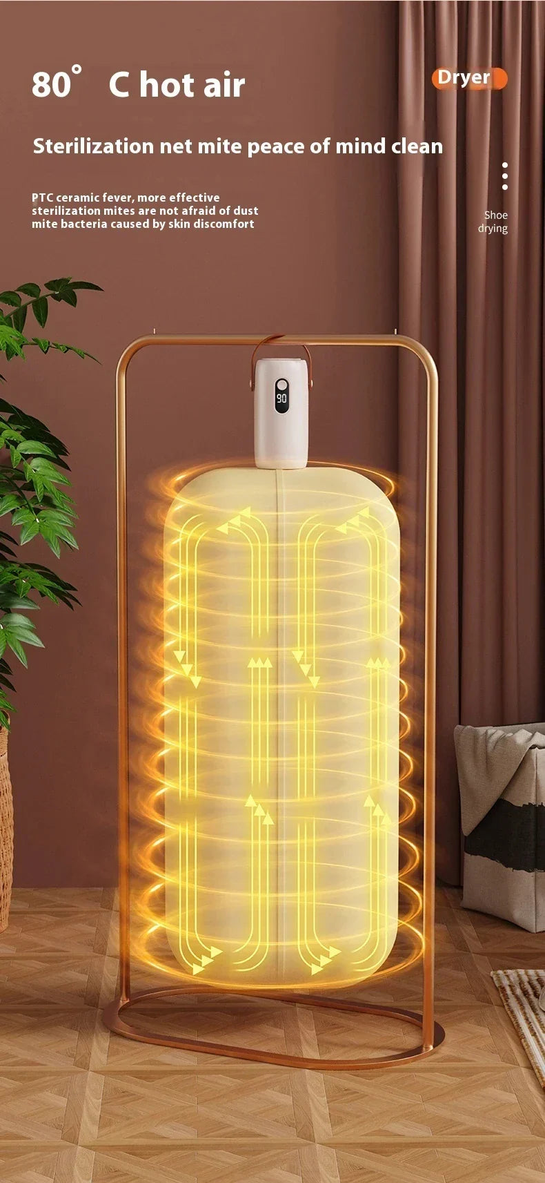 Electric Foldable Clothes Dryer