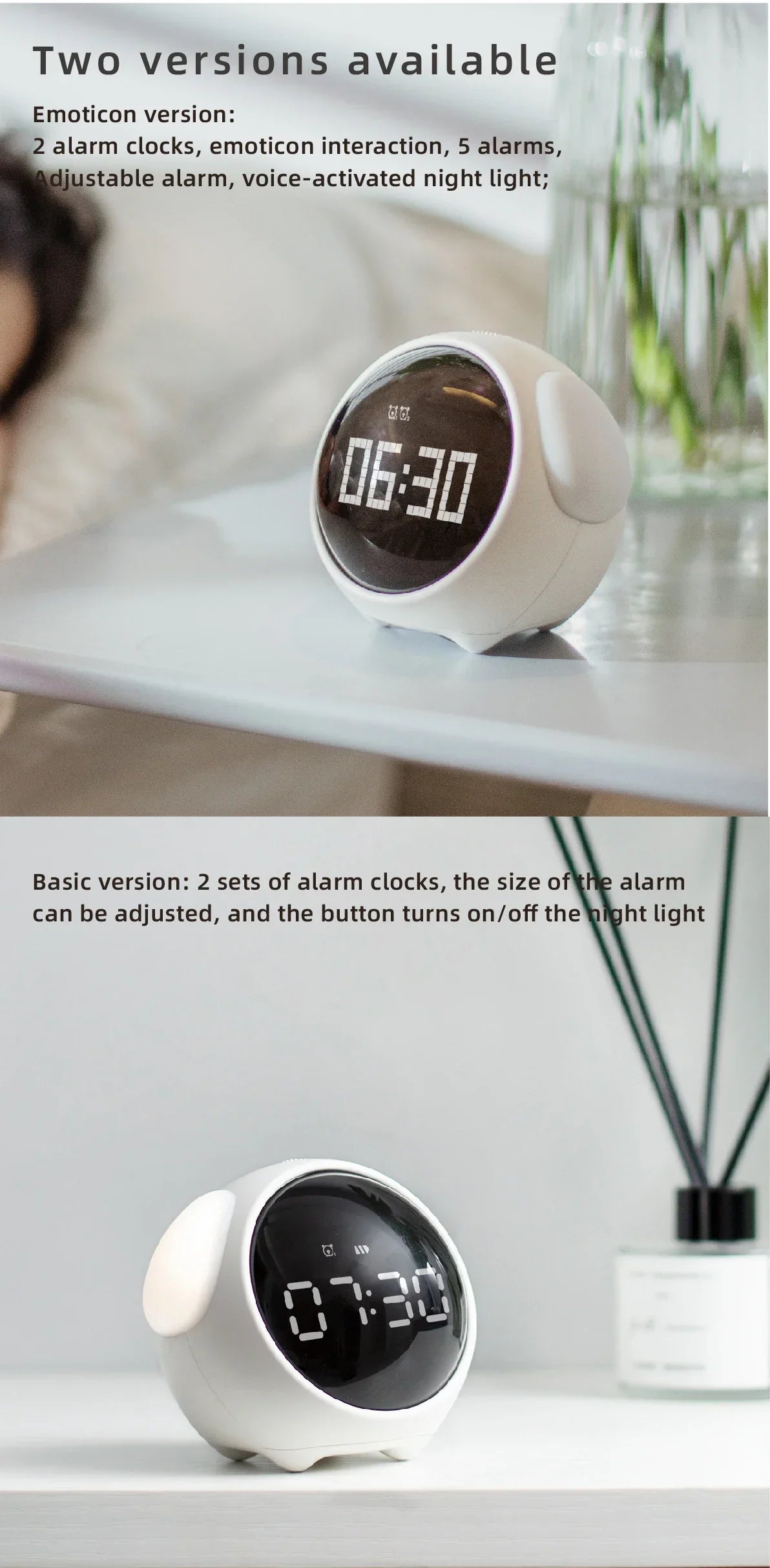 Child Digital Emotion Alarm Clock
